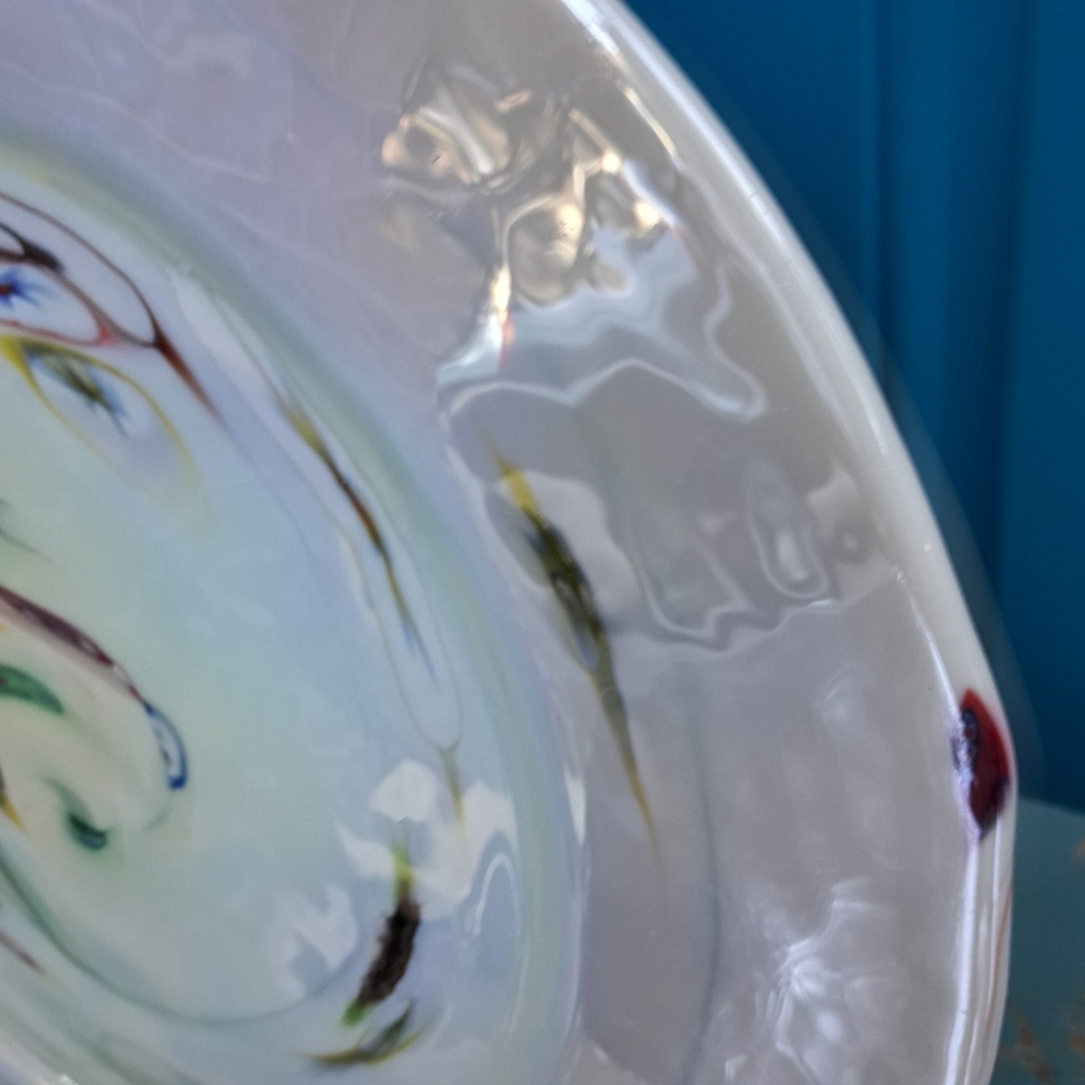 Murano Glass Plate Italian Art Glass Millefiori - Picture 3 of 16